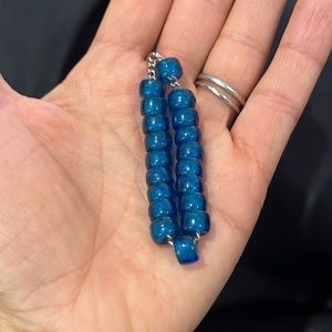 Meditation Prayer Beads - blue strand